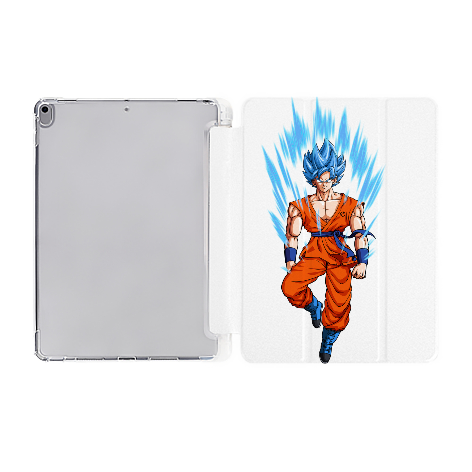 （画像用） ドラゴンボール 孫 悟飯（そんごはん）DRAGON BALL Son Gohan IPad ケース ペン収納付き 三つ折りスタンド PUレザー×シリコン 対応機種9.5/10.5/10.9インチ